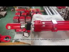 AGCAWC Telescopic Hydraulic Cylinder  Stainless Steel Material Metallurgical