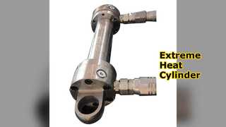 Yüksek Sıcaklık Hidrolik Silindir 50mm Çap 200mm İnme